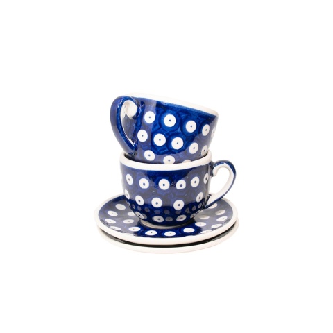 Zestaw filiżanek do espresso Ceramika Bolesławiec 2 szt Zestaw filiżanek do espresso Ceramika Bolesławiec 2 szt